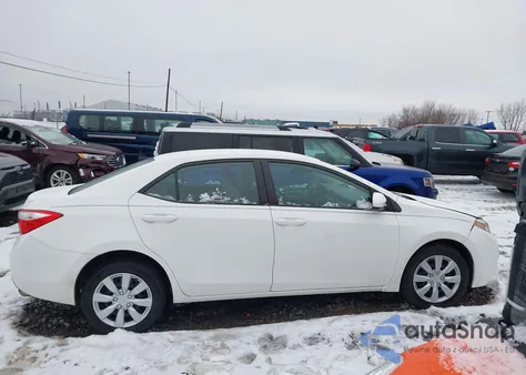 2016 Toyota Corolla Le из США, поврежденный, VIN 2T1BURHE4GC570505